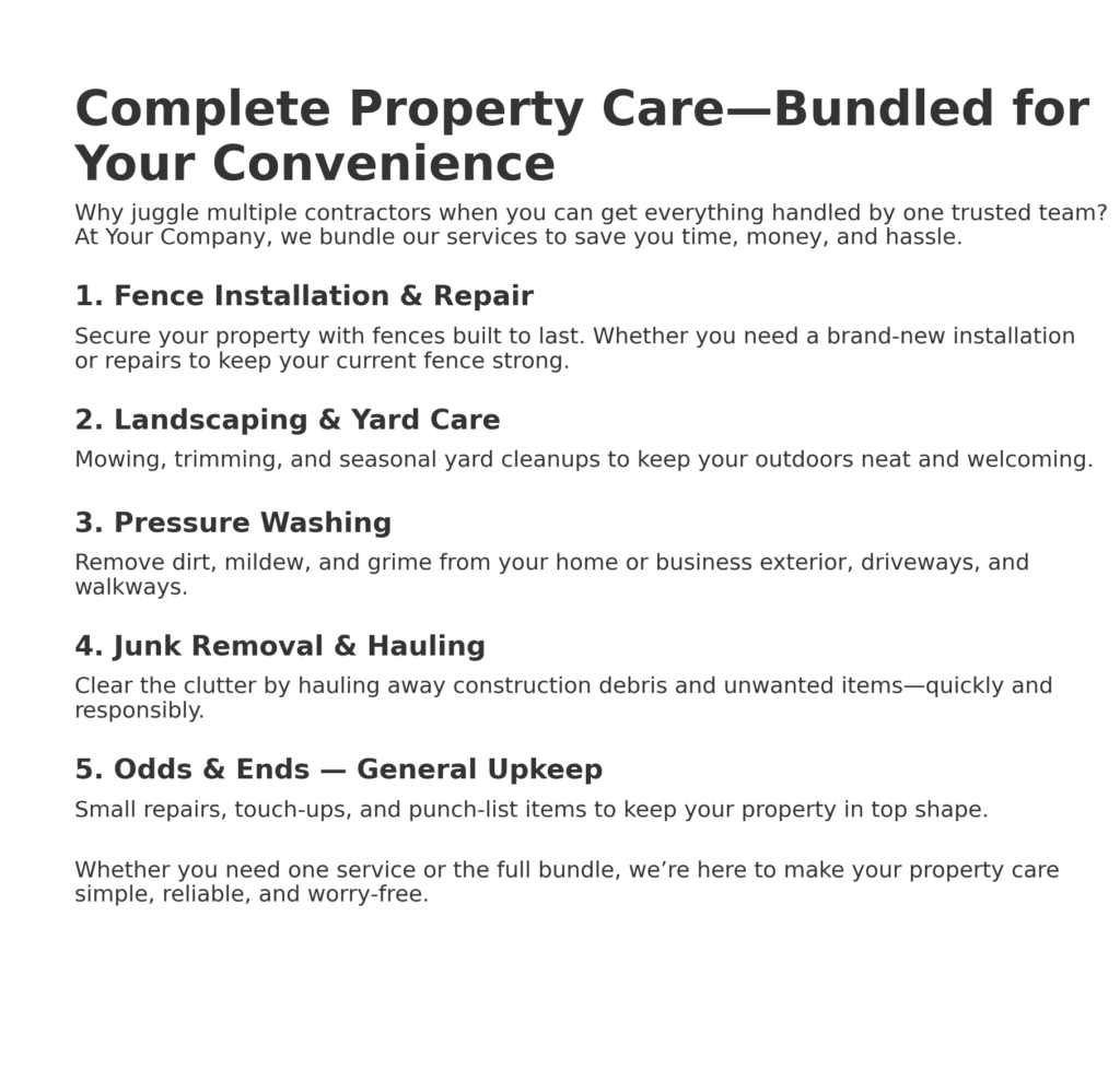 professional home improvement services